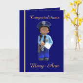 Kaart van de Afstuderen van de Politieacademie van (Gele Bloem)