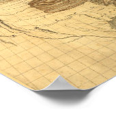  kaart van de Amerikaanse adelaar Poster (Hoek)