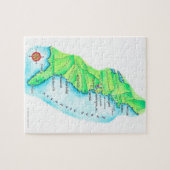 Kaart van de Amerikaanse oostkust Legpuzzel (Horizontaal)