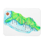 Kaart van de Amerikaanse oostkust Magneet (Horizontaal)