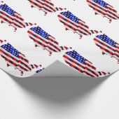 Kaart van de Amerikaanse vlag Cadeaupapier (Hoek)