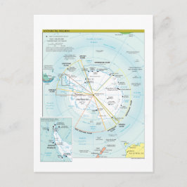 Kaart van de Antarctische regio