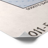 Kaart van de Antarctische regio (1982) Poster (Hoek)