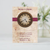 Kaart van de Antiek klok respons, Fuchsia (Staand voorkant)