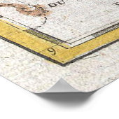 kaart van de Antillen (1780) Poster (Hoek)