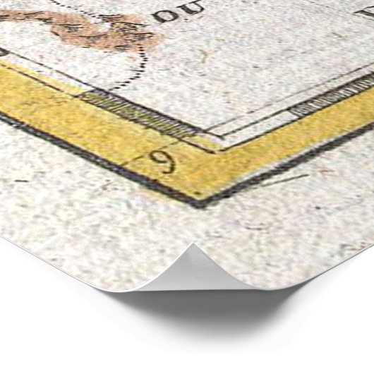  kaart van de Antillen (1780) Poster (Hoek)