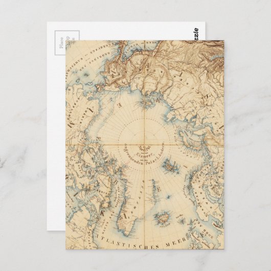 Kaart van de Arctische en aangrenzende regio's (18 (Voorkant / Achterkant)