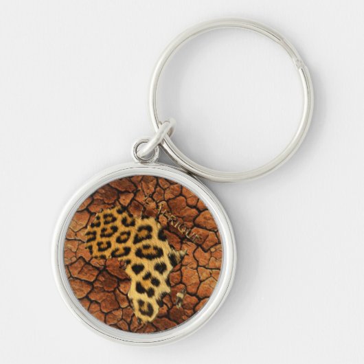 Kaart van de ARICA Parched Earth Leopard Fur-reeks Sleutelhanger (Voorkant)