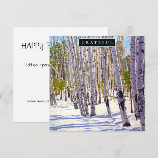 Kaart van de Aspen Trees Holiday (Voorkant / Achterkant)