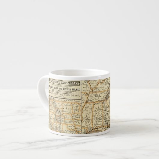 Kaart van de Atlantische kust Espresso Kop (Links)