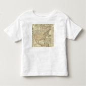 Kaart van de Atlantische kust Kinder Shirts (Voorkant)