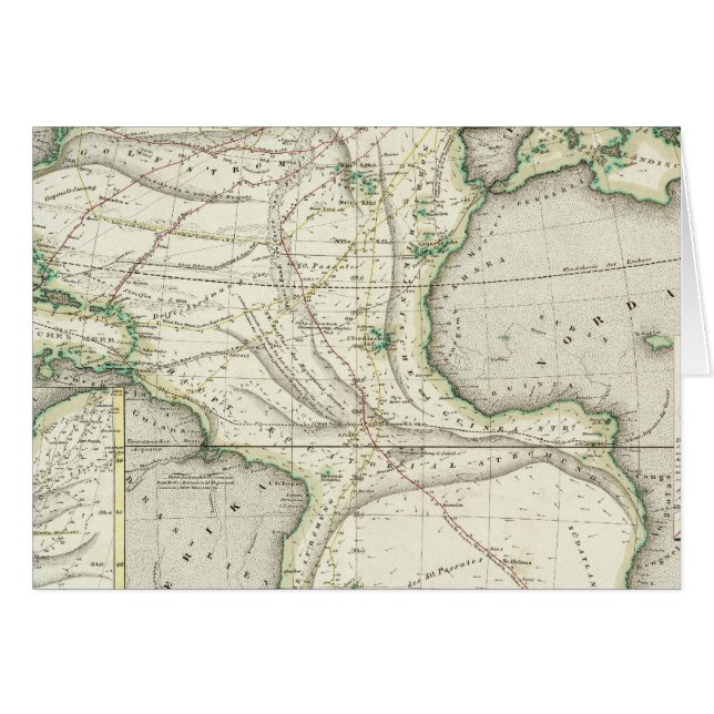 Kaart van de Atlantische Oceaan (Voorkant Horizontaal)