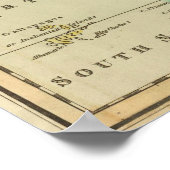  kaart van de Atlantische Oceaan (1817) Poster (Hoek)