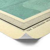  kaart van de Atlantische Oceaan (1922) Poster (Hoek)