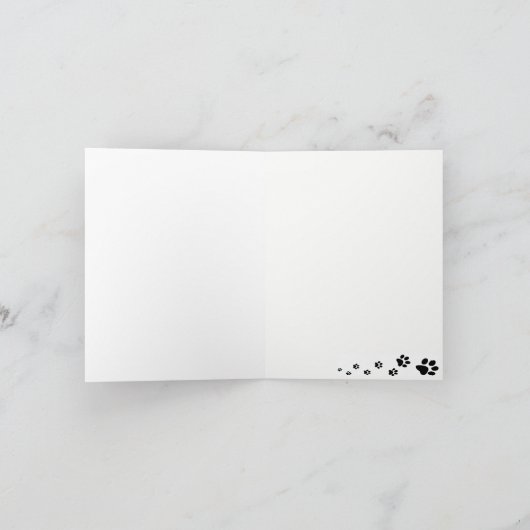 Kaart van de Australian Shepherd in de sneeuw (Binnen)