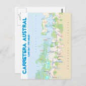 Kaart van de Australische Carretera (Voorkant / Achterkant)