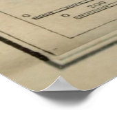  kaart van de Azerbeidzjan Baku (1914) Poster (Hoek)