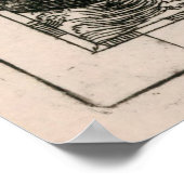  kaart van de Azoren (1682) Poster (Hoek)