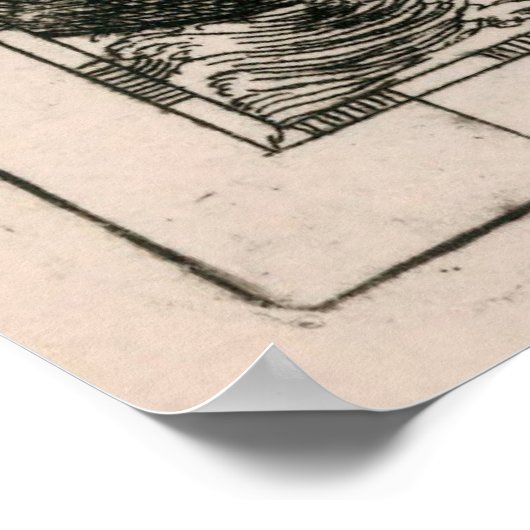  kaart van de Azoren (1682) Poster (Hoek)