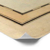 Kaart van de Azoren (1823) Poster (Hoek)