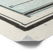 Kaart van de  Azoren (1901) Poster (Hoek)