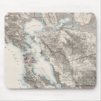  kaart van de baai van San Francisco (1873) Muismat