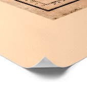 Kaart van de Bahama-banken en -eilanden (1817) Poster (Hoek)