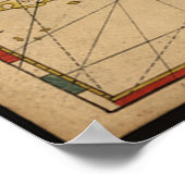  kaart van de Bahama's (1650) Poster (Hoek)