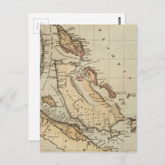  kaart van de Bahama's (1823) (Voorkant / Achterkant)