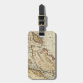  kaart van de Bahama's (1823) Bagagelabel (Voorkant verticaal)