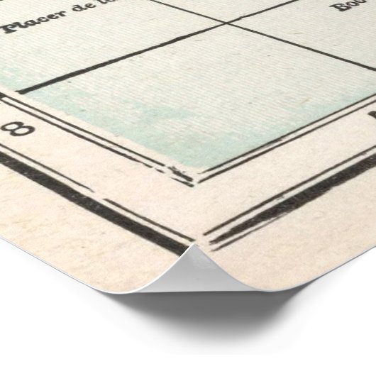  kaart van de Bahama's (1901) Poster (Hoek)