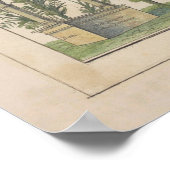  kaart van de Balkan (1841) Poster (Hoek)