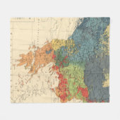 kaart van de Balkan (1918) Fleece Deken (Voorkant (Horizontaal))