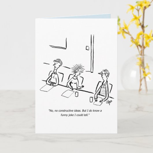 Kaart van de bedrijfs de grappige (Gele Bloem)