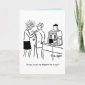 Kaart van de bedrijfs de grappige koffieverjaardag (Voorkant)