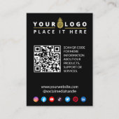 Kaart van de bedrijfs-website QR Code Logo Enclosu (Voorkant)