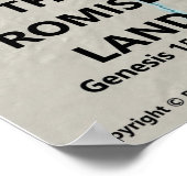 Kaart van de beloofde grond poster (Hoek)