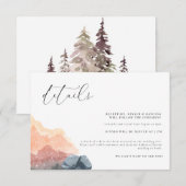 Kaart van de Bergbuis Rustic Wedding Enclosure (Voorkant / Achterkant)