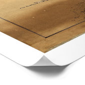 Kaart van de bergen van de Waaier van Panamint 187 Poster (Hoek)