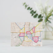  kaart van de binnenstad van Baltimore (1860) (Staand voorkant)