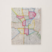  kaart van de binnenstad van Baltimore (1860) Legpuzzel (Verticaal)