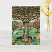 Kaart van de boekenboom (Gele Bloem)