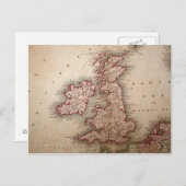 Kaart van de Britse eilanden (Voorkant / Achterkant)