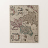  kaart van de Britse eilanden (1617) Legpuzzel (Verticaal)