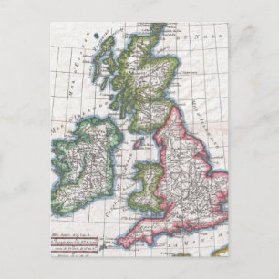  kaart van de Britse eilanden (1780)