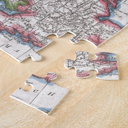  kaart van de Britse eilanden (1780) Legpuzzel (Zijkant)