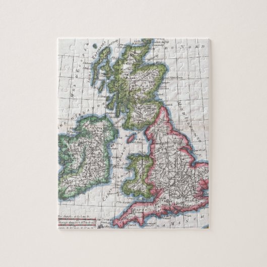 kaart van de Britse eilanden (1780) Legpuzzel (Verticaal)