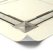  kaart van de Britse eilanden (1855) Poster (Hoek)