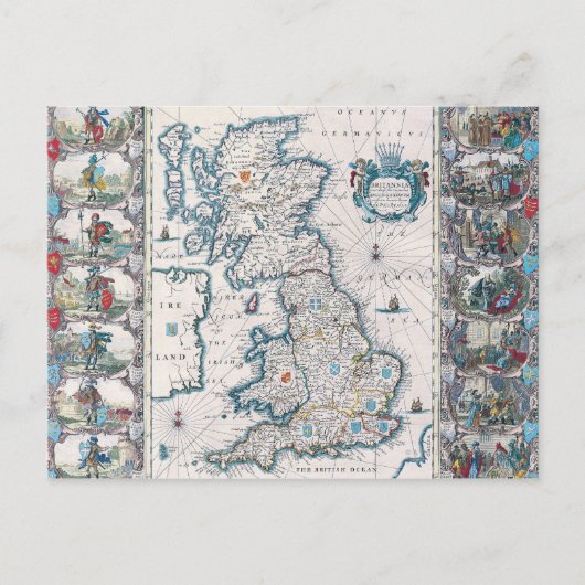 Kaart van de Britse eilanden 2 (Voorkant)