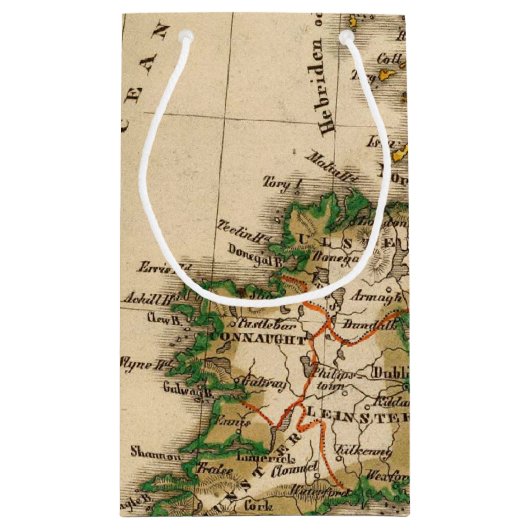 Kaart van de Britse eilanden Klein Cadeauzakje (Achterkant)